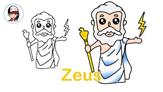 How to Draw Cartoon Zeus Easy