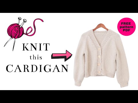 Knit an Easy Button Cardigan | FREE Knitting Pattern +...