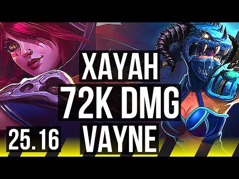 XAYAH & Seraphine vs VAYNE & Rakan (ADC) | 72k DMG, Legendary | EUW Master | 25.16