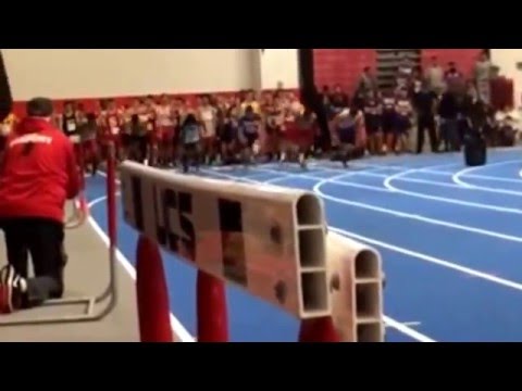 55m dash -6.85 elbows were bent and no explosion was given