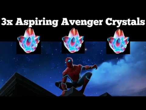 3x Aspiring Avenger 5-Star Featured Hero Crystal Opening [Marvel: Contest Of Champions]