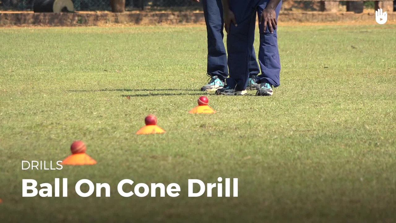 Ball on Cone Drill How to Play Cricket Sikana