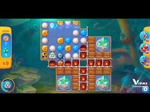 Fishdom. 8250 level no boosters and diamonds - 14 moves