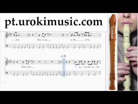 Aulas de Flauta Doce G. Miley Cyrus - Malibu Curso Aprender Parte#2 um-i372