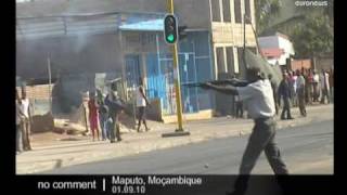 Mozambique, Police opened fire on... - no comment