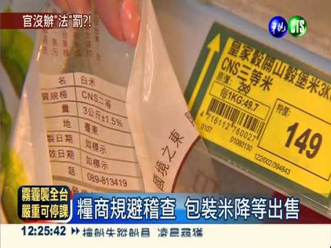欺騙消費者?! 包裝米降等不降價