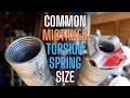 Common Mistakes Determining Garage Door Torsion Springs Size