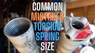 Common Mistakes Determining Garage Door Torsion Springs Size