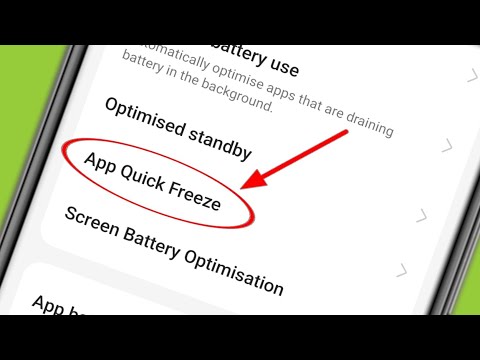 What is App Quick Freeze in Realme Phone