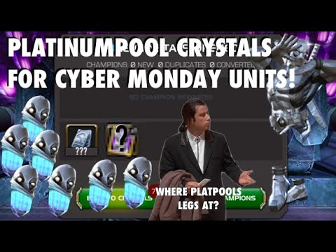 Opening Platinumpool Crystals for Cyber Monday Units! | Marvel Contest of Champions