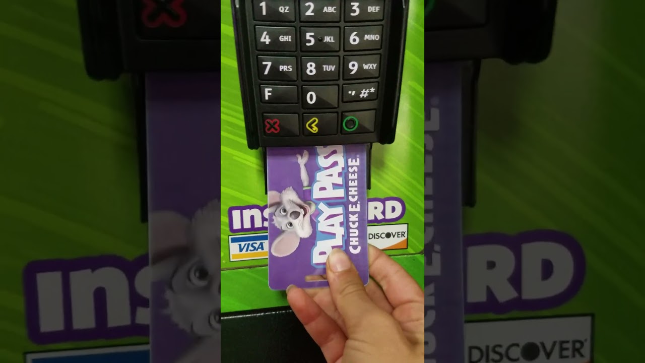 Chuck-E-Cheese play pass machine