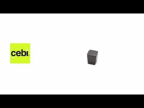 Миниатюра изображения товара Ручка для мебели Cebi A4105 001 / PC27 (антрацит полимер)