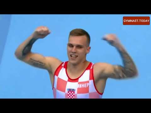 Top 3 in Men's Floor Exercise Event Final - 2022 Osijek Gymnastics World Challenge Cup