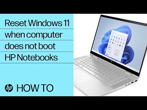 How to reset Windows 11 when your HP computer does not boot | HP Computers | HP Support