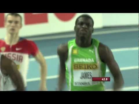 Istanbul 2012 Competition: 400m Men Qualification - Kirani James GRN