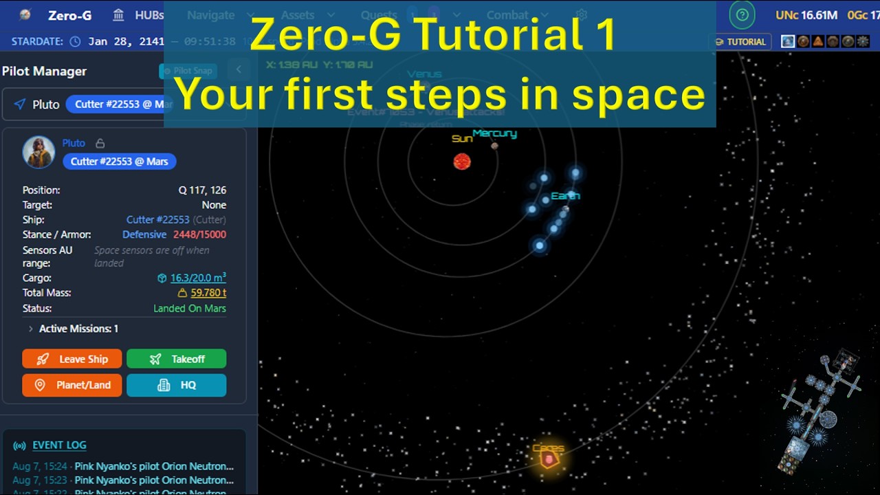 First flight tutorial