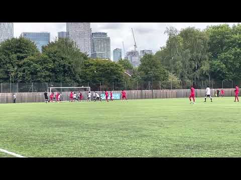 Josh Remedios goal for Spelthorne Sports vs Fisher FC FA Cup 2022