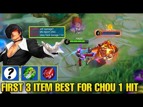 TUTORIAL FIRST CHOU 3 ITEM BEST BUILD FOR 1 HIT (damage hack?)