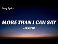 Leo Sayer - More Than I Can Say ( Lyrics )🎵