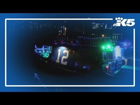 'ChampionSHIP' carrying Seahawks fans sets sail in Seattle