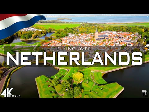 FLYING OVER NETHERLANDS (4K UHD) - Relaxing Music Along With Beautiful Nature Videos - 4K Video HD