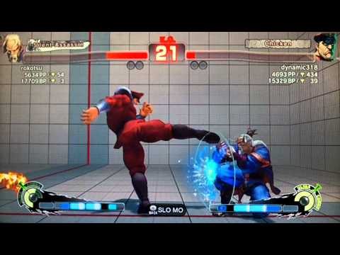 SSF4 AE:2012 rokotsu (Gen) vs dynamic318 (Bison)