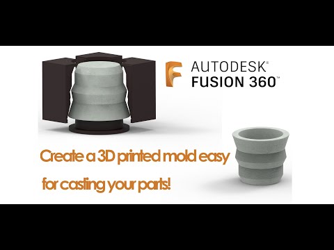 3D printed mold | tutorial | fusion 360 | molding