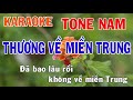 Thương Về Miền Trung Karaoke Tone Nam Nhạc Sống Phối Mới Dễ Hát Nhật Nguyễn