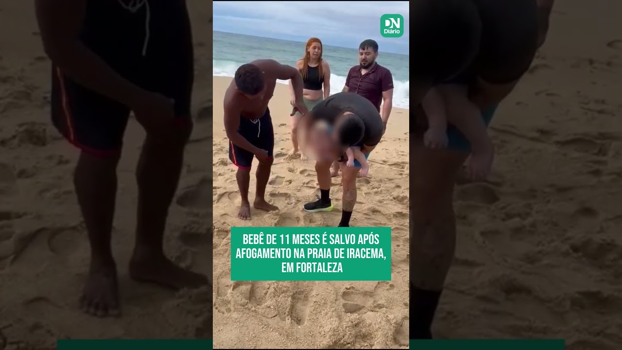 Imagem da notícia Bebê de 11 meses é salvo após afogamento na Praia de Iracema, em Fortaleza
