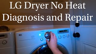 LG dryer not heating — diagnosis and repair