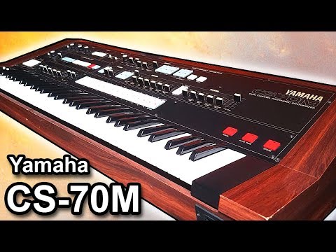 YAMAHA CS-70M analog synthesizer - Sounds & patches 【SYNTH DEMO】