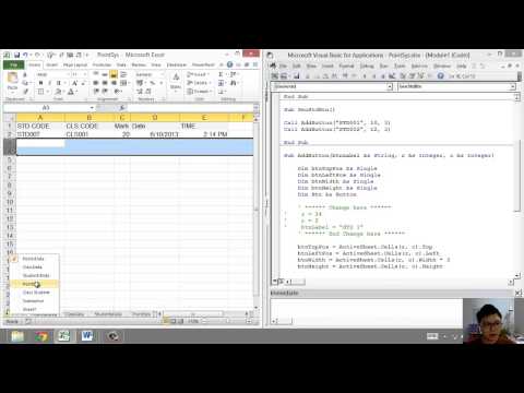 Epd32: Excel VBA Create Mark System 03 Add Multiple Button