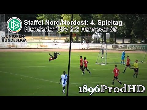 B-Junioren Bundesliga Nord/Nordost | 4. Spieltag | Niendorfer TSV 2:2 Hannover 96 | ᴴᴰ