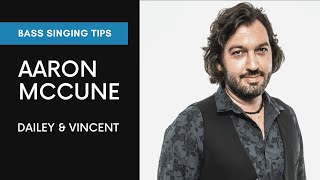 Aaron McCune | How to Sing Bass | Dailey &amp; Vincent | Bass Singing Tips
