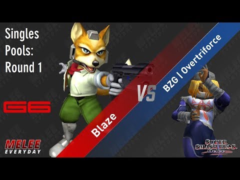 Genesis 6 - Blaze (Fox) vs. BZG | Overtriforce (Sheik) - SSBM - Singles Pools