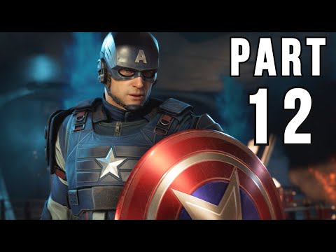 MARVEL'S AVENGERS Walkthrough Gameplay Part 12 - CAPTAIN AMERICA FULL GAME (PS4 PRO)
