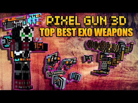 Pixel Gun 3D - TOP BEST EXOSKELETON WEAPONS
