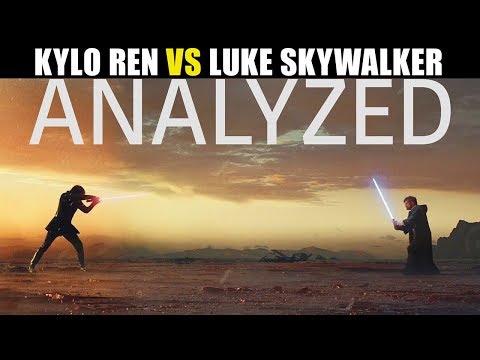 Kylo Ren Vs Luke Analyzed and Explained | Lightsaber Duels