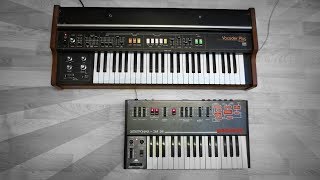Video thumbnail for Roland VP-330 vs. Elektronika EM-26 ЭЛЕКТРОНИКА ЭМ-26 вокодер - vocoder battle by RetroSound