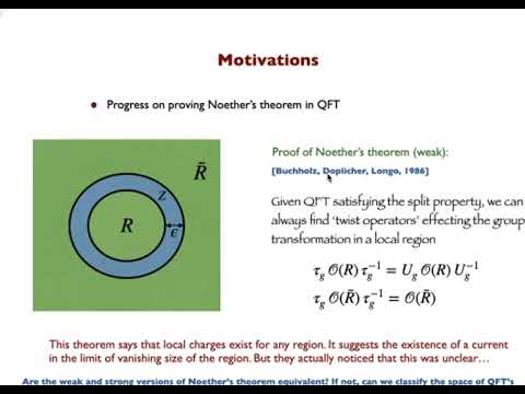 Javier Magan (UPenn): Generalized symmetries, Noether and Weinberg-Witten