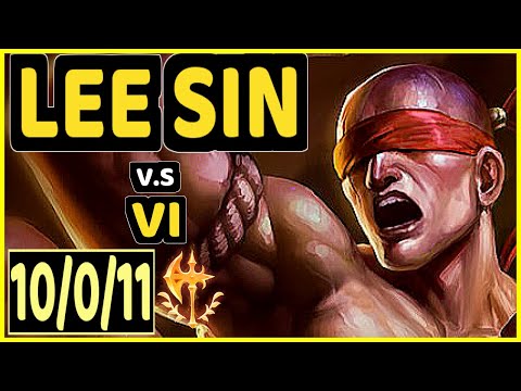 BGOB (LEE SIN) vs VI - 10/0/11 KDA JUNGLE GAMEPLAY - BR Ranked GRANDMASTER
