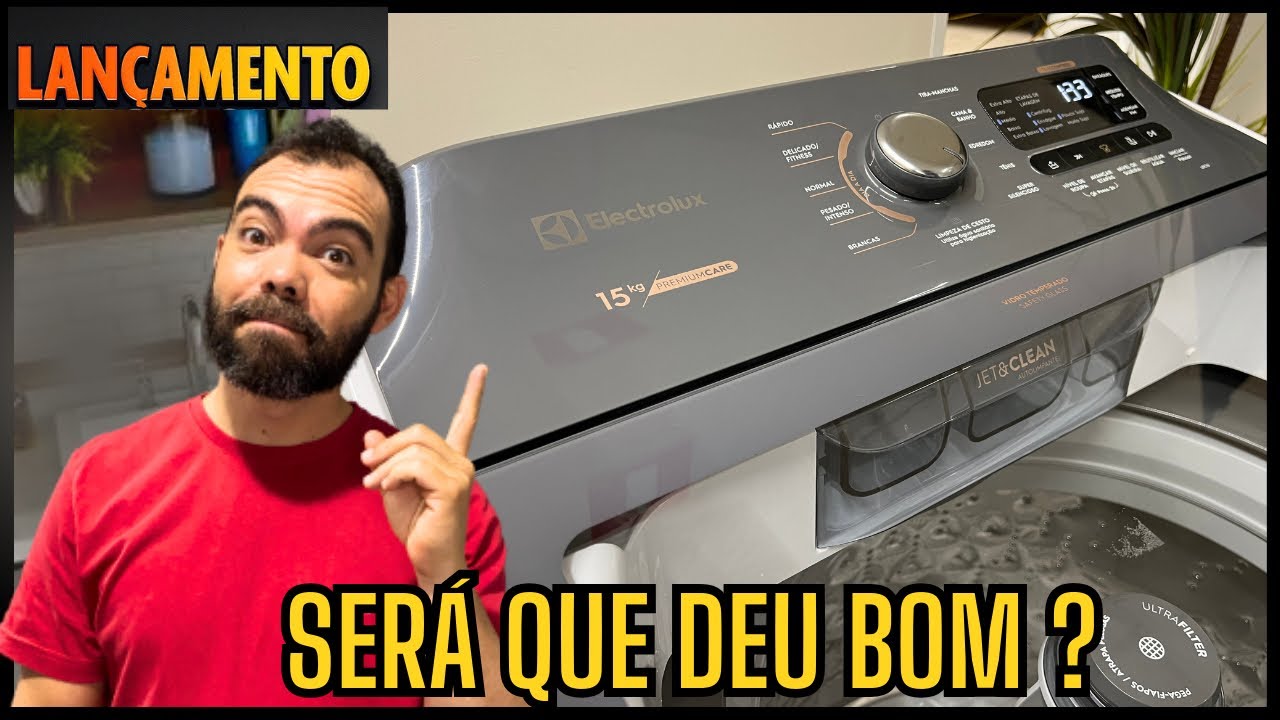 Miniatura da avaliação em vídeo de Lavadora de Roupas Electrolux LWBE150T3 Silver 15kg 127V