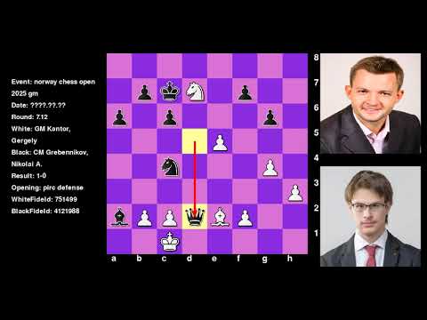 Kantor Gergely Vs Grebennikov Nikolai A Norway Chess Open 2025  Gm Round 7