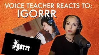Voice Teacher Reacts to: IGORRR vocalist Laure Le Prunenec