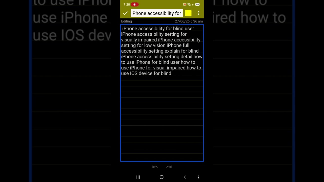 Voice over screen reader latest new shortcut and features for blind iOS 27 new latest update