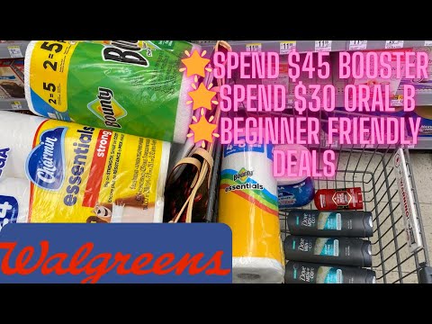 Walgreens couponing deals 1/25-1/31 Spend $45 booster & tons of beginner friendly deals