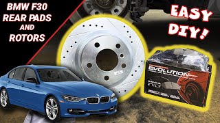 2012-2016 BMW 328i Rear Pads and Rotors EASY Replacement