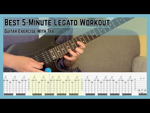 Best 5-Minute Legato Workout(Plus Bonus Challenge) - Guitar Tab | Lesson | Tutorial
