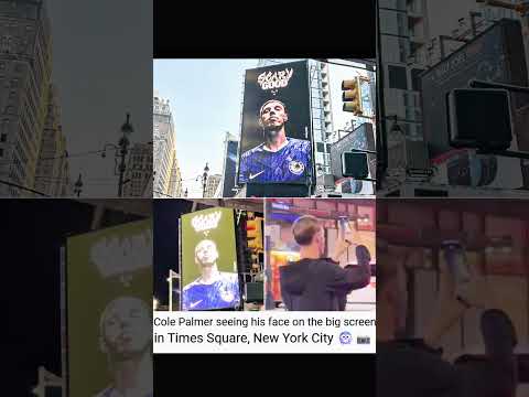 COLE PALMER SHOCKS TIMES SQUARE!😱🔥His Reaction is Priceless! #clubworldcup2025 #palmer #timessquare