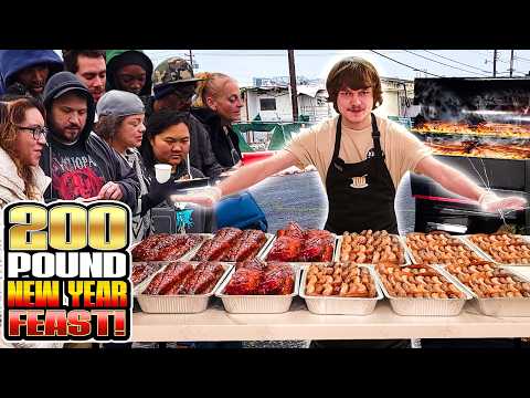 Making A 200 Pound New Year Feast For The Homeless!